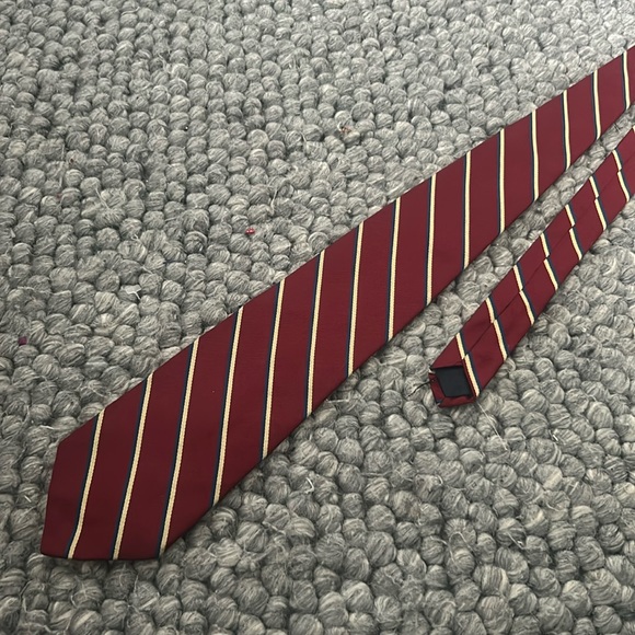 Brooks Brothers Blue Red Striped Printed Tie - Picture 1 of 4